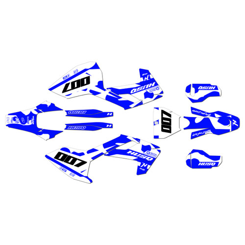 husqvarna tx300 graphics kit 2017-2018 flex series blue-shift