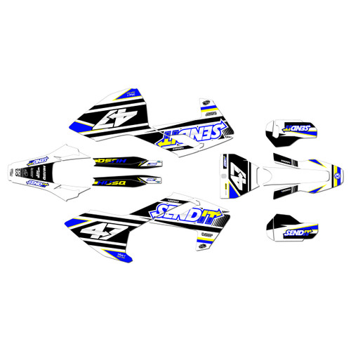 husqvarna tx300 graphics kit 2017-2018 fresh series blue