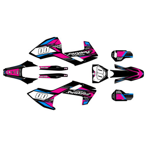 husqvarna fc250 graphics kit 2016-2018 rugged series magenta
