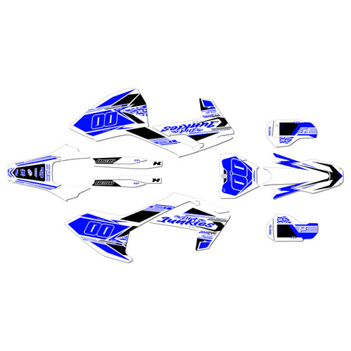 husqvarna fc350 graphics kit 2016-2018 rugged series blue-shift