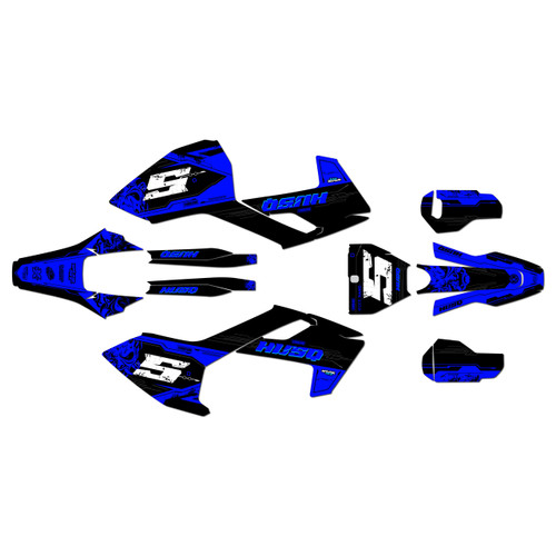 husqvarna fx350 graphics kit 2017-2018 night series blue