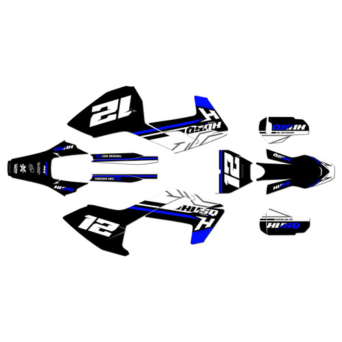 husqvarna fc250 graphics kit 2016-2018 serenity series blue