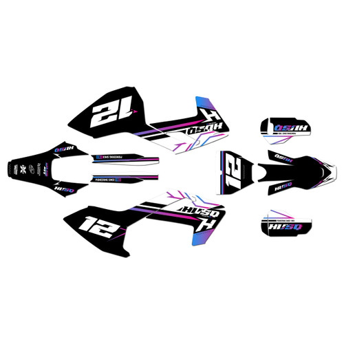 husqvarna fc250 graphics kit 2016-2018 serenity series magenta