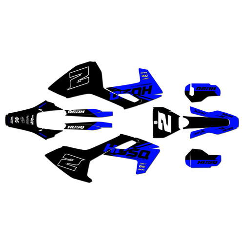 husqvarna tc125 graphics kit 2016-2018 splinter series blue