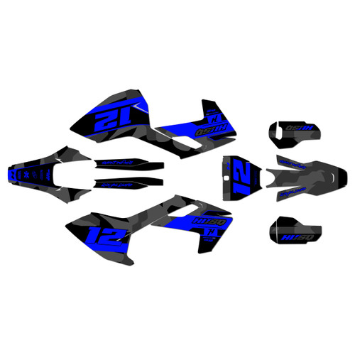 husqvarna fc350 graphics kit 2016-2018 shades series blue-shift