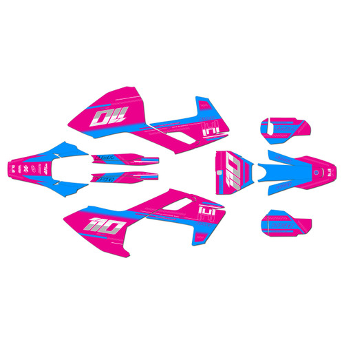 husqvarna tc250 graphics kit 2017-2018 toulouse series magenta
