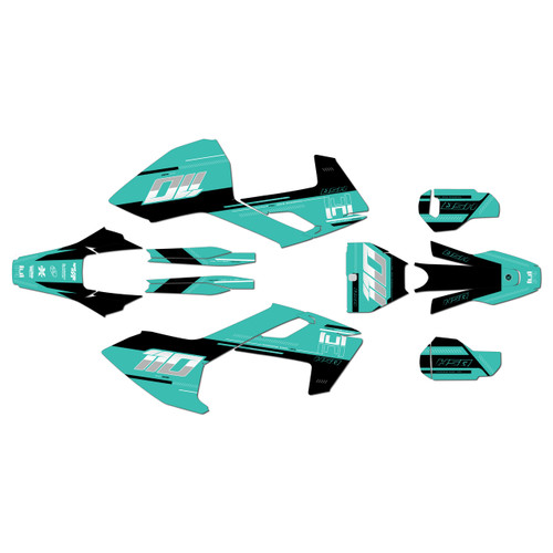 husqvarna tc250 graphics kit 2017-2018 toulouse series teal