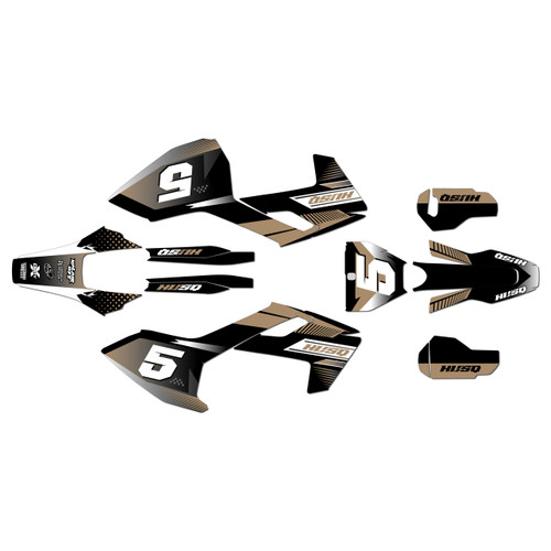 husqvarna tc125 graphics kit 2016-2018 turbo series tan