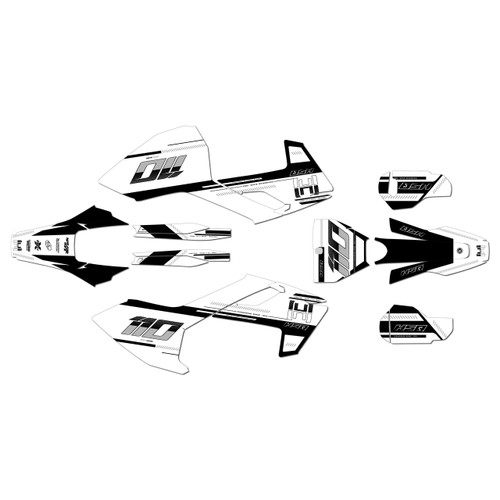 husqvarna fc450 graphics kit 2016-2018 toulouse series white