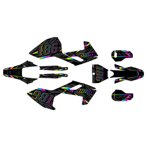 husqvarna tc250 graphics kit 2017-2018 twitch series rainbow