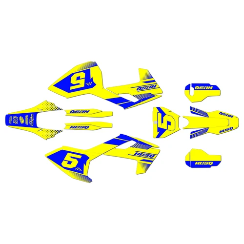 husqvarna fc350 graphics kit 2016-2018 turbo series yellow
