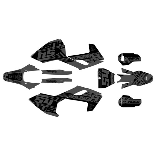 husqvarna tx300 graphics kit 2017-2018 split series smoke