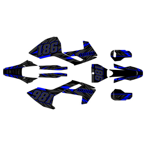 husqvarna fc350 graphics kit 2016-2018 twitch series blue