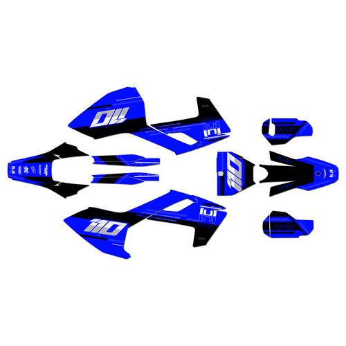 husqvarna fx350 graphics kit 2017-2018 toulouse series blue