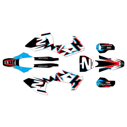 husqvarna tc250 graphics kit 2017-2018 vision series red