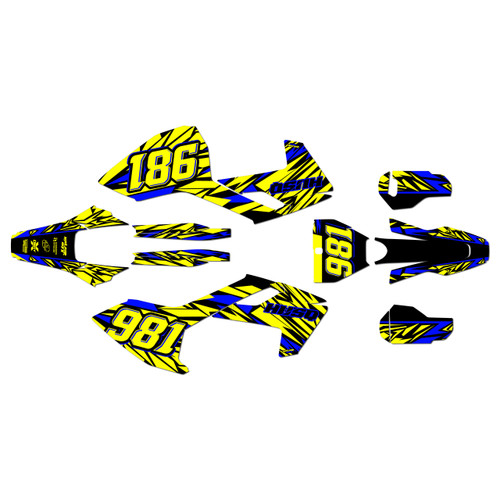 husqvarna tx300 graphics kit 2017-2018 twitch series yellow