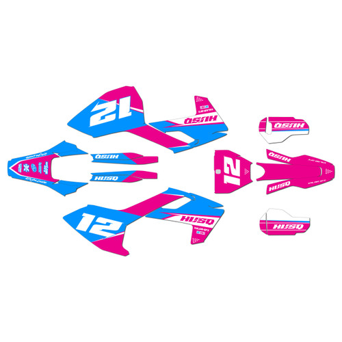 husqvarna fc450 graphics kit 2016-2018 vendetta series magenta