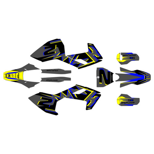 husqvarna fc450 graphics kit 2016-2018 vision series yellow