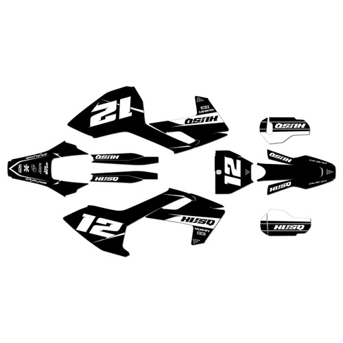 husqvarna fx350 graphics kit 2017-2018 vendetta series white