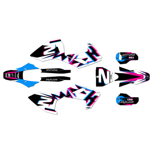 husqvarna tx300 graphics kit 2017-2018 vision series magenta