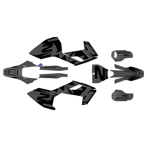husqvarna fx350 graphics kit 2017-2018 vision series smoke