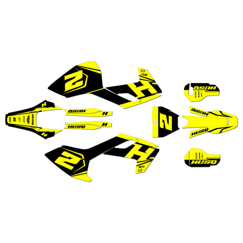 husqvarna fx450 graphics kit 2017-2018 ace series yellow-shift