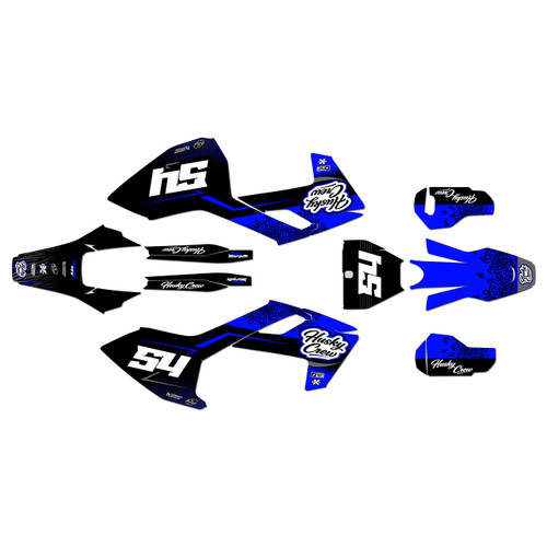 husqvarna fx450 graphics kit 2017-2018 fatality series blue