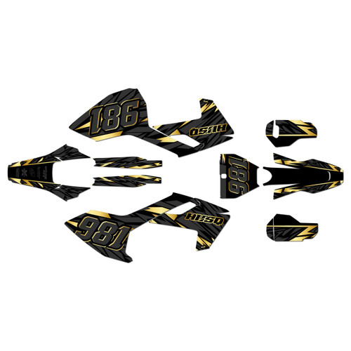 husqvarna fx450 graphics kit 2017-2018 twitch series gold