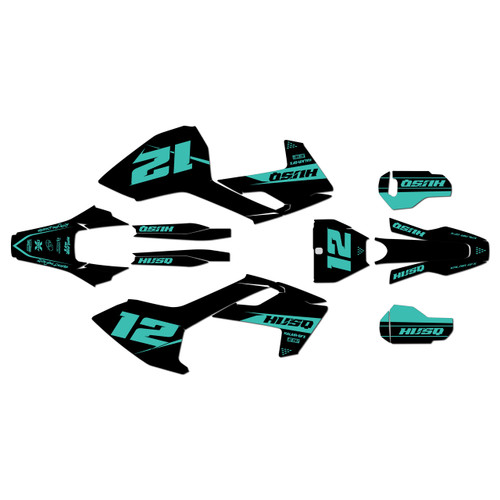 husqvarna fx450 graphics kit 2017-2018 vendetta series tealshft