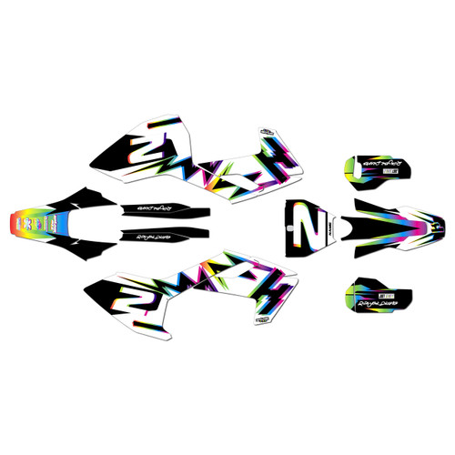 husqvarna fx450 graphics kit 2017-2018 vision series rainbow
