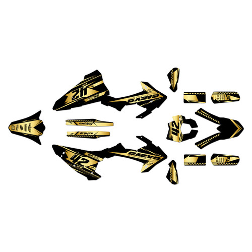 gasgas ec125 graphics kit 2018-2020 lethal series gold