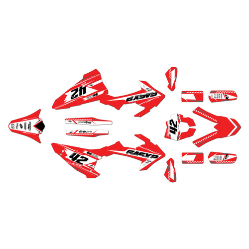 gasgas ec200 graphics kit 2018-2020 lethal series red