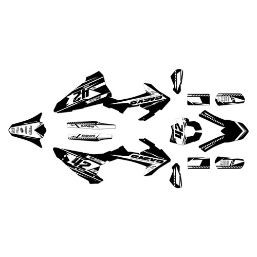 gasgas ec200 graphics kit 2018-2020 lethal series white
