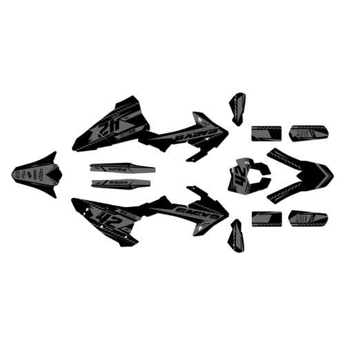 gasgas ec200 graphics kit 2018-2020 lethal series smoke