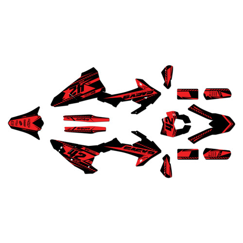gasgas ec300 graphics kit 2018-2020 lethal series red-shift