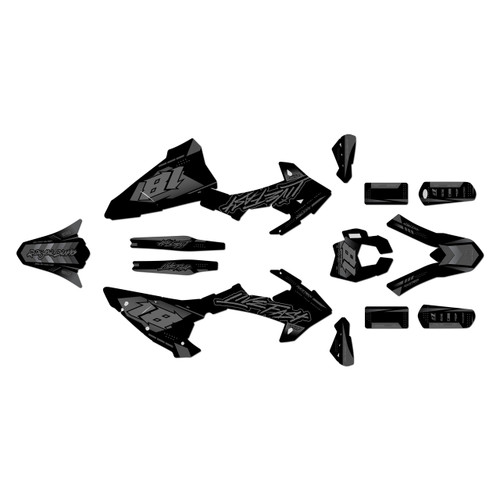 gasgas ec250 graphics kit 2018-2020 rebel series smoke