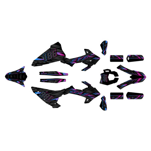 gasgas ec200 graphics kit 2018-2020 twitch series magenta