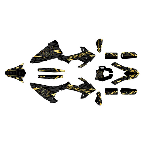 gasgas ec200 graphics kit 2018-2020 twitch series gold