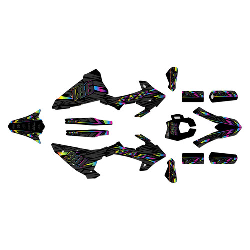 gasgas ec125 graphics kit 2018-2020 twitch series rainbow