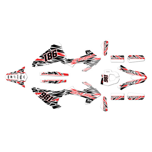 gasgas ec250 graphics kit 2018-2020 twitch series red-shift
