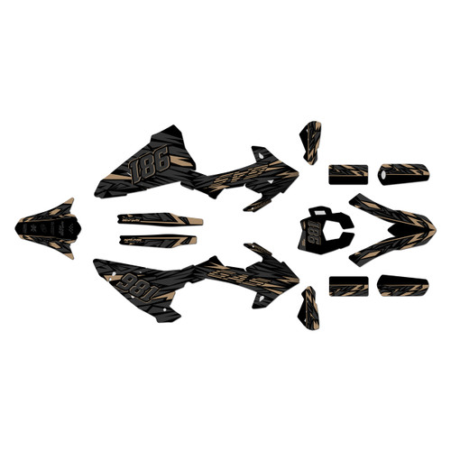 gasgas ec300 graphics kit 2018-2020 twitch series tan