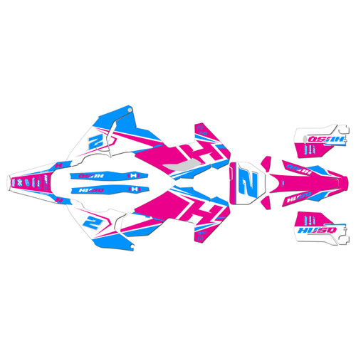 husqvarna fc250 graphics kit 2023-2024 ace series magenta