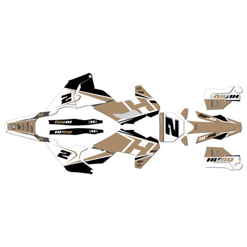 husqvarna fc350 graphics kit 2023-2024 ace series tan