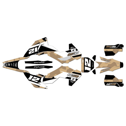 husqvarna tc125 graphics kit 2023-2024 shades series tan