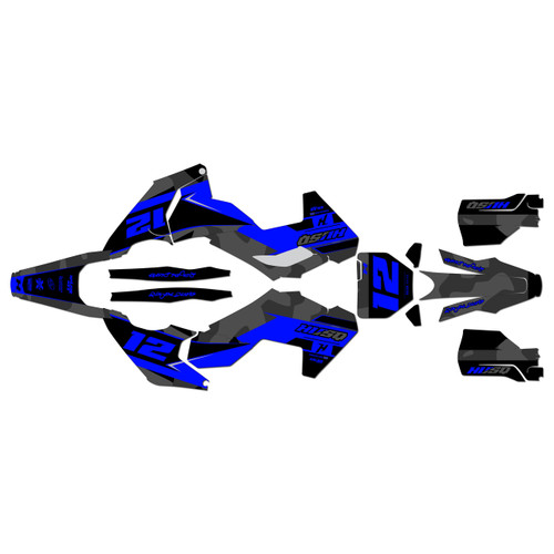 husqvarna tc125 graphics kit 2023-2024 shades series blue-shift