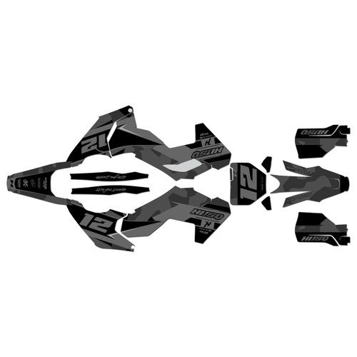 husqvarna tc250 graphics kit 2023-2024 shades series smoke