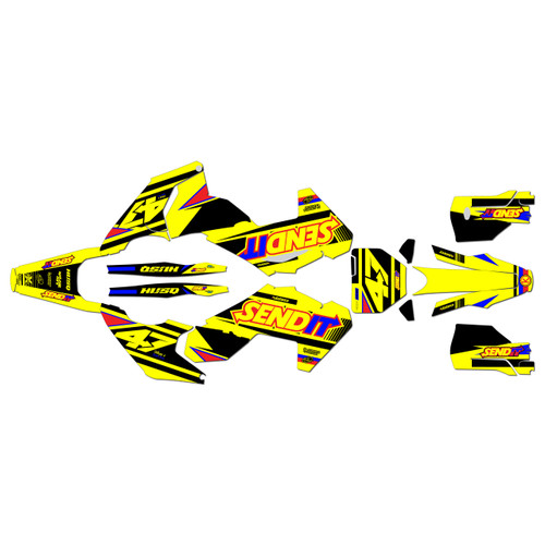 husqvarna fc250 graphics kit 2023-2024 fresh series yellow