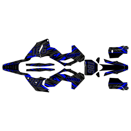 husqvarna tc125 graphics kit 2023-2024 twitch series blue