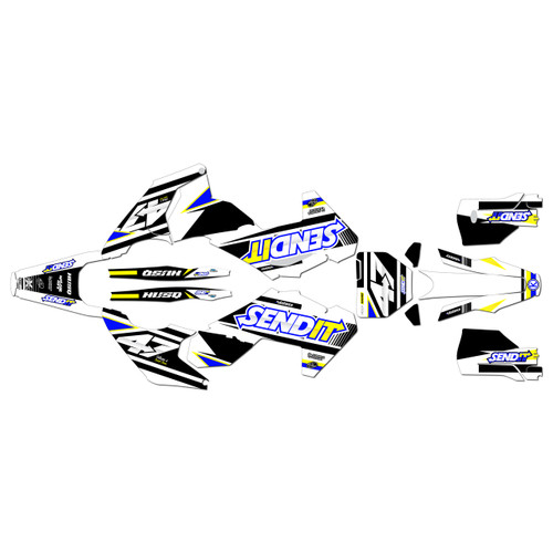 husqvarna fc450 graphics kit 2023-2024 fresh series blue