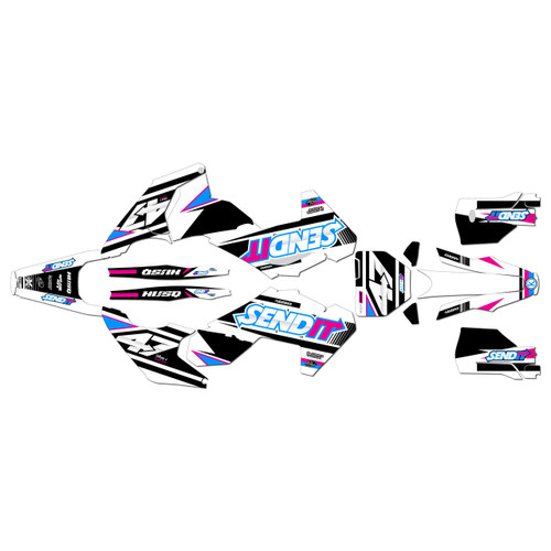 husqvarna fc450 graphics kit 2023-2024 fresh series magenta